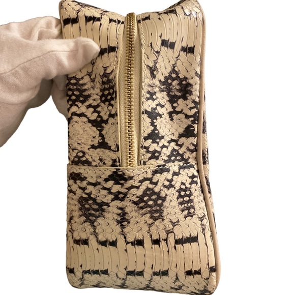 Versace Collection Chain Handle Snake Embossed Leather Shoulder Bag, NWT $700 - Picture 10 of 16